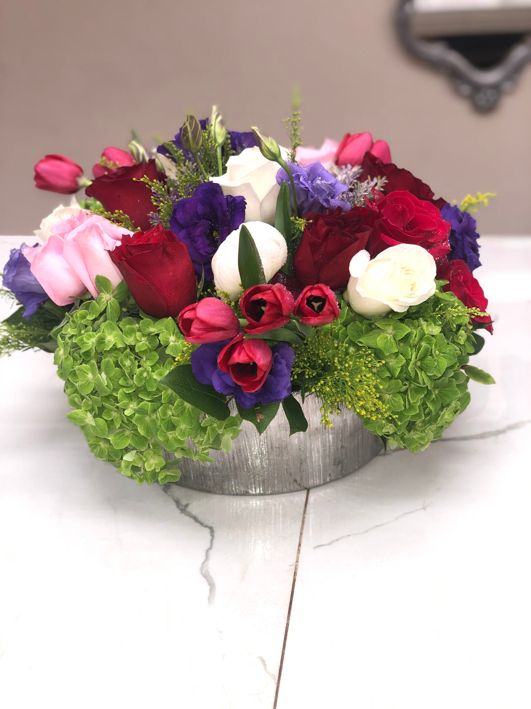 Wild Mix in a Cylinder Vase