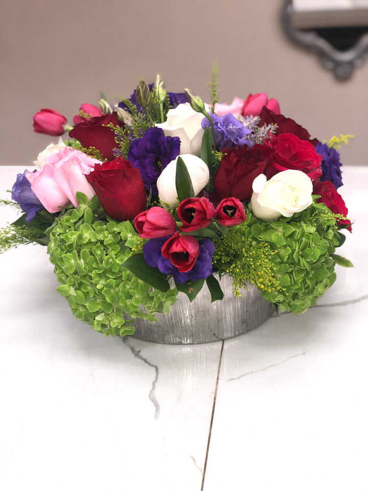 Wild Mix In A Cylinder Vase