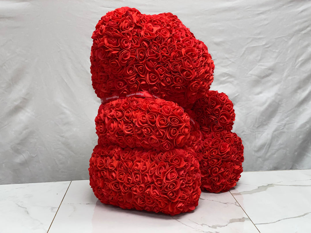 Large Red Rose Bear