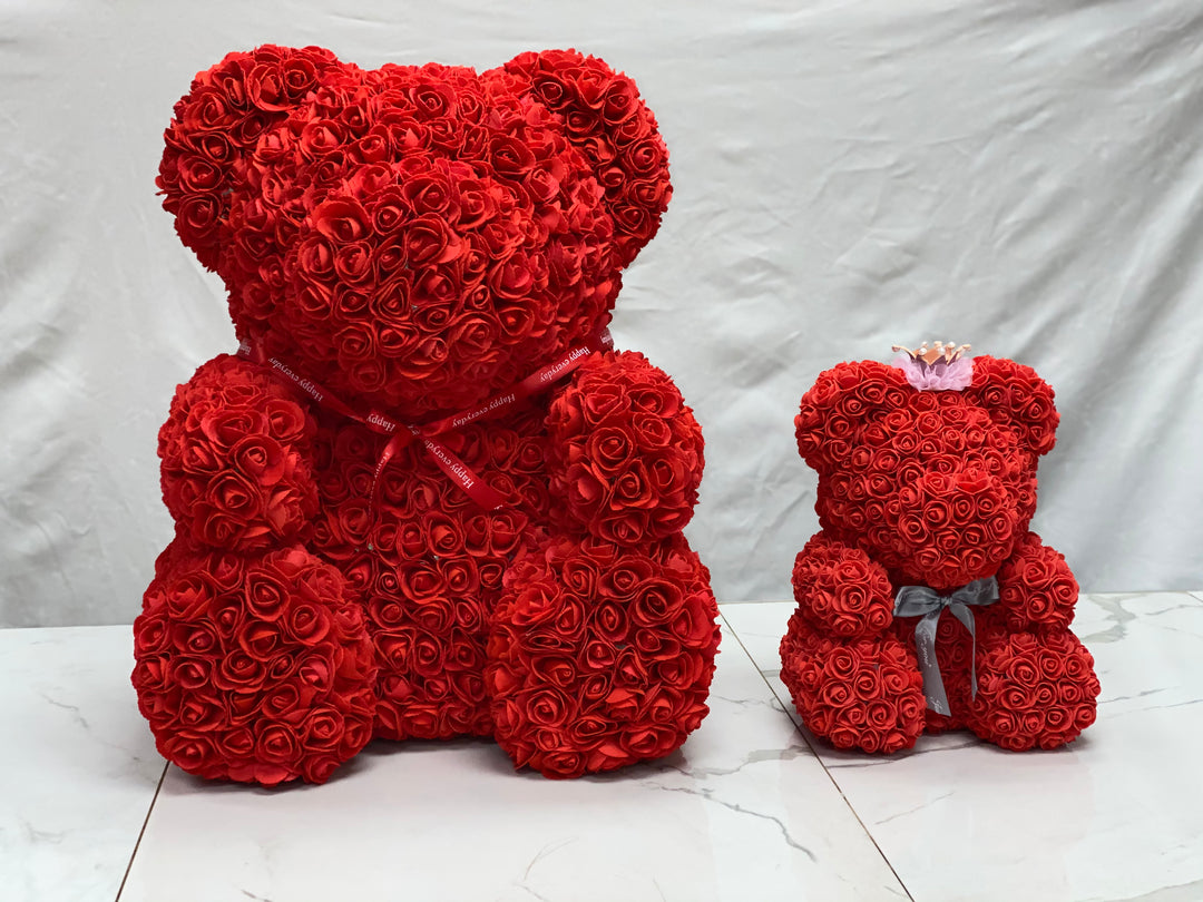 Large Red Rose Bear