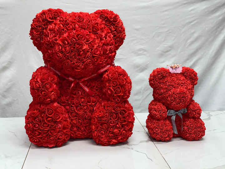 Large Red Rose Bear