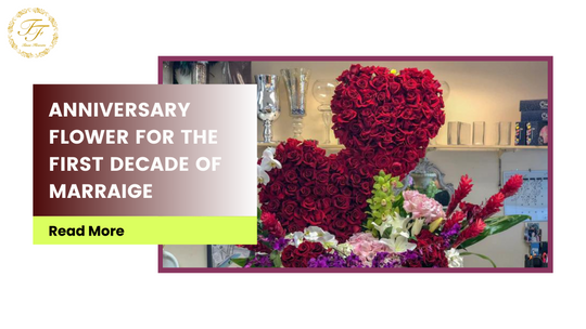 Anniversary Flowers for the First Decade of Marriage