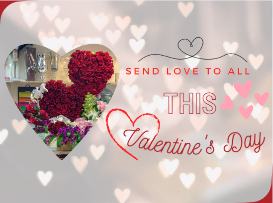 Send love to all this Valentine's with Tina's Flowers