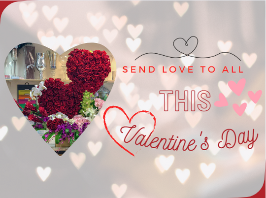 Send love to all this Valentine's with Tina's Flowers