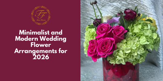 Minimalist and Modern Wedding Flower Arrangements for 2026