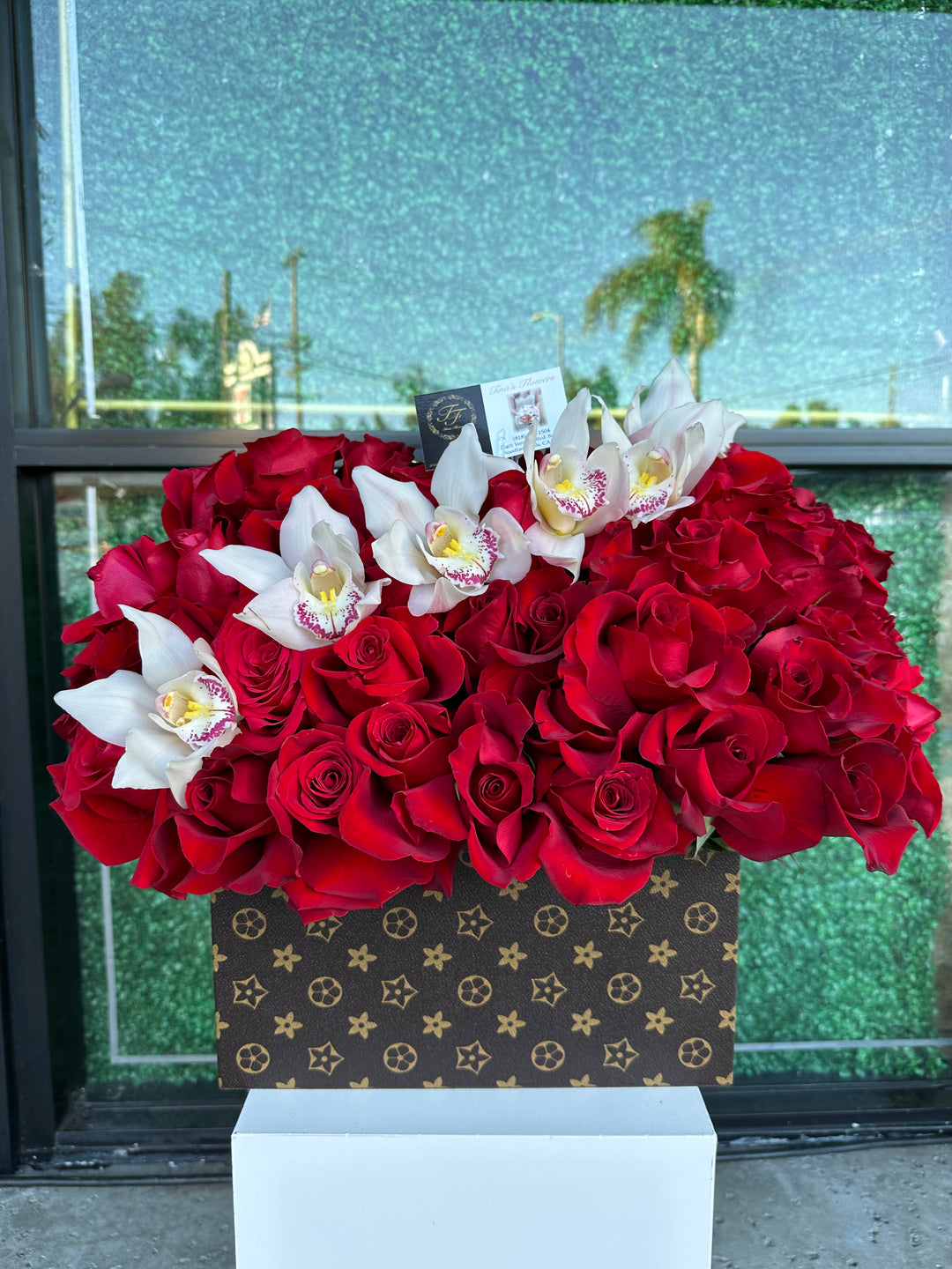 Lv Box With Orchids