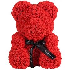 Small Red Rose Bear